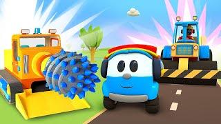 Leo the Truck & A boring machine. Car cartoons full episodes & Learning baby cartoons for kids.