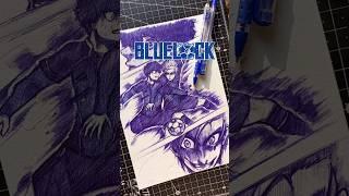  I drew isagi vs kaiser from blue lock #shorts