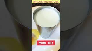 1000 calories mass gainer make at home #shorts #ytshorts #gym