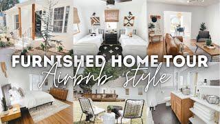 COMPLETELY FURNISHED HOME TOUR | SMALL DREAM HOME TOUR | 2021 FURNISHED HOME TOUR | AIRBNB HOME TOUR