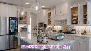 How I Organized My New House Kitchen | Simple & Practical Setup  | Organize with me 