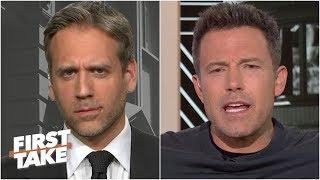 Ben Affleck confronts Max Kellerman about his Tom Brady cliff theory | First Take