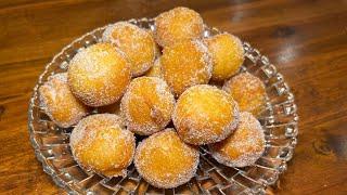 دستور شيريني آلماني  فوري بدون فر،دونات خانگي يا پيراشكي توپي‼️German Quark Balls/Quark Bällchen