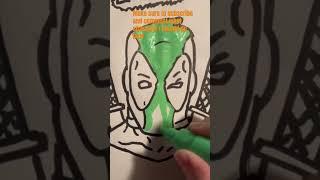 Deadpool earth art #posca #deadpool #viralvideo