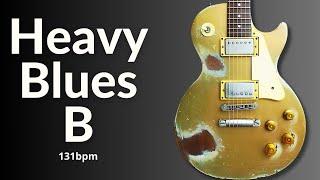 Heavy Groove Blues Guitar Backing Track in B Major l Jam Session Essentials