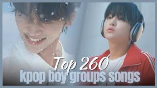 MY TOP 260 KPOP BOY GROUP SONGS