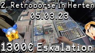 2. Retrobörse Herten NRW // Totale Eskalation 1300€ ausgegeben  // neue Händler / Retro Games / Sega