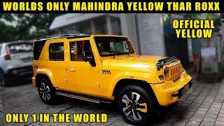 Only One In India Mahindra Thar Roxx Yellow Colour | Swaranjit Paaji ki New Thar Roxx Zabardast