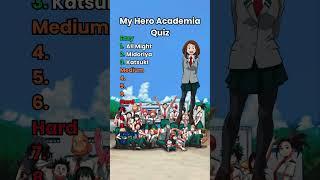 My Hero Academia Quiz | Can you Guess these characters? #quiz #trivia #myheroacademia #anime