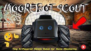 Moorebot Scout - Tiny AI-Powered Mobile Robot for Home Monitoring - Work with Alexa and Google Home