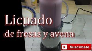 Licuado de fresas y avena para diabeticos