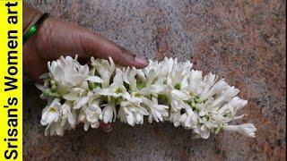 How to string sampangi flower garland easily/ different method to string sampangi flower garland