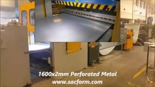 Perforated Metal Production Line SACFORM Станок Предназначен для Производства Перфорированного Листа