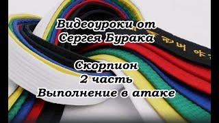 Видеоуроки от Сергея Бурака. Скорпион. 2 часть. Выполнение в атаке.
