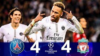 Highlights "PSG 4 x 4 Liverpool"(NEYMAR MASTERCLASS!!!) | UCL 2018 Full HD 1080i