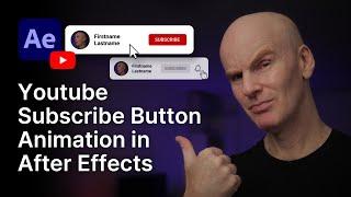 Youtube Subscribe Button Animation in After Effects