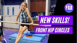 Two New Front Hip Circles?! Crazy Strong Level 2 Gymnasts