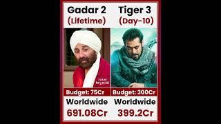 Gadar 2 VS Tiger 3||Sunny Deol VS Salman khan moive comparison Box office collection