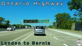 Ontario Highway 402 WB - London to Sarnia