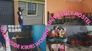 Tour inside the HOSTEL//Kiriri Women's University private Hostel Tour//bedsitter//studiooffice