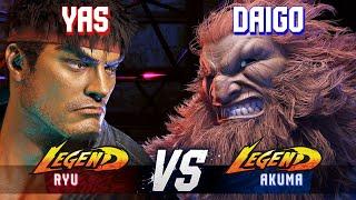 SF6 ▰ YAS (Ryu) vs DAIGO (Akuma) ▰ High Level Gameplay