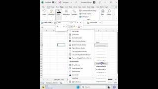 Draw and Edit Border and Border Grid in Microsoft Excel #shorts #howto #tutorial #msexcel #excel