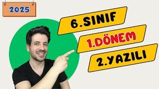 6. SINIF SOSYAL BİLGİLER 1. DÖNEM 2. YAZILI - 2025