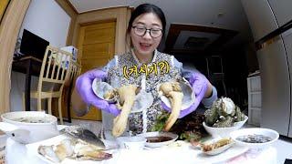 Do you know what this is? Elephant shell? A precious elephant shell and soju mukbang