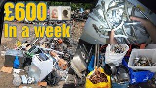 £600 in a week street scrapping collecting scrap metal 