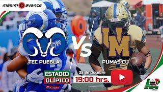 MÁXIMO AVANCE EN VIVO: PUEBLA VS PUMAS CU | LIGA MAYOR | ONEFA