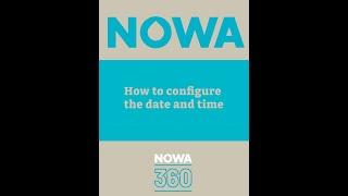 NOWA 360 - How to configure time and date manually