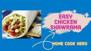 How to make chicken shawarma at home || easy chicken shawarma recipe in 5 minutes