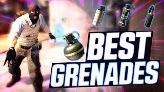 CS:GO - 20 MINUTES OF INSANE PRO GRENADES! (PERFECT POP FLASHES & 200 IQ SMOKES)