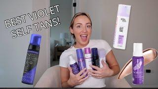 5 VIOLET Self Tanners I've Been LOVING Lately!