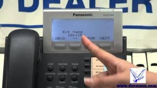 How to Change Name on Panasonic KX-DT Series Phones