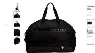 UA Project Rock Gym Bag - THE ROCK Gym Bag - JUST IN