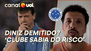 CRUZEIRO NÃO PENSA EM DEMITIR FERNANDO DINIZ, CLUBE SABIA DO RISCO! HERNAN CONTA BASTIDORES