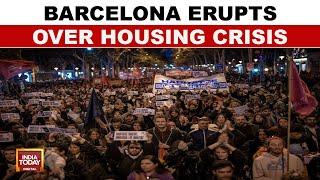 Spain Housing Protest: Tens Of Thousands Protest Housing Crunch And High Rents In Barcelona