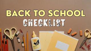 Your Ultimate Back-to-School Checklist | Prep for the Autumn Term