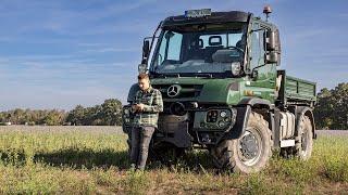 Der Unimog glänzt bei Familie Großhans in der Agrarlogistik. | Mercedes-Benz Trucks