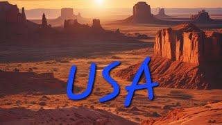 4K 미국 드론영상 및 즐거운 음악  USA Drone footage with music