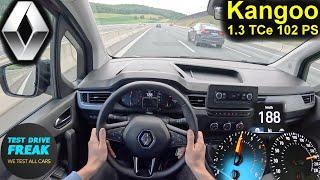 2024 Renault Kangoo TCe 100 (102 PS) TOPSPEED POV  Fuel Consumption Test | No Speed Limit Autobahn