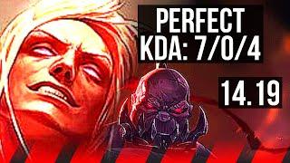 VLADIMIR vs SION (TOP) | 7/0/4, 1100+ games, Godlike | EUW Master | 14.19