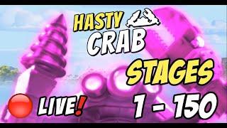  LIVE - TIME FOR SOME HASTY CRAB! Hasty Mega Crab 2024 | Stages 1-150 | Boom Beach