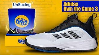 UNBOXING ADIDAS OWN THE GAME 3 | MELHOR TÊNIS DE BASQUETE DE ENTRADA PARA PÉS LARGOS?