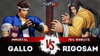 KOF XVGALLO (Shingo/O.Chris/Goenitz) vs RIGOSAM (Kim/Shun'ei/Gato)Ranked Match - 12/24