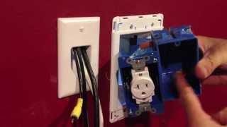 Installing a Recessed Outlet Box for wall mount TV's
