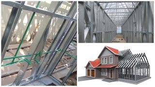 Cold formed steel frame building system for low cost housing projects