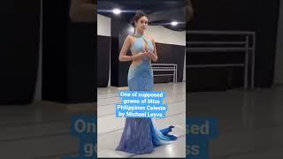 One the gowns that, Michael Leyva sent for #Celeste We are still proud of you! #missuniverse