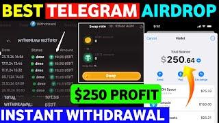 Instant Withdrawal Telegram Airdrop | Top Telegram Airdrop | How to earn money telegram airdrop 2024